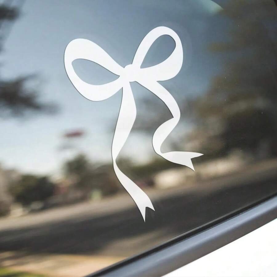 1 Pc Bow Car Decal, Vinyl Girl - Car Accessories Girly บทวิจารณ์และราคา