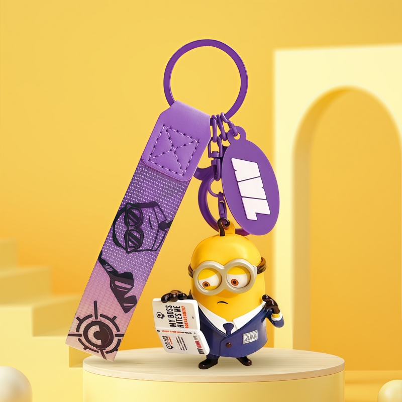 Cartoon Minion keychain pendan - Car Accessories Girly บทวิจารณ์และราคา