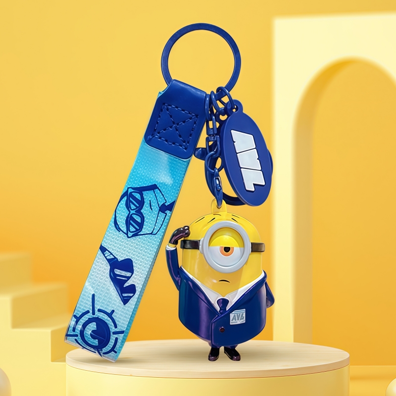 Cartoon Minion keychain pendan - Car Accessories Girly บทวิจารณ์และราคา