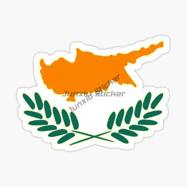 Creative Cyprus Flag Map Water - Car Accessories Cyprus บทวิจารณ์และราคา