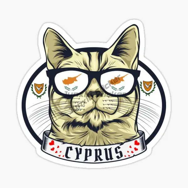 Creative Cyprus Flag Map Water - Car Accessories Cyprus บทวิจารณ์และราคา