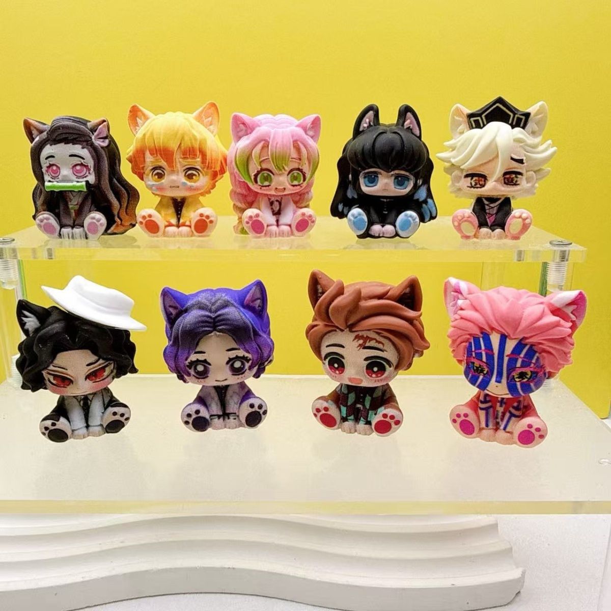 Demon Slayer Cute Chibi Figuri - Car Accessories Cute บทวิจารณ์และราคา