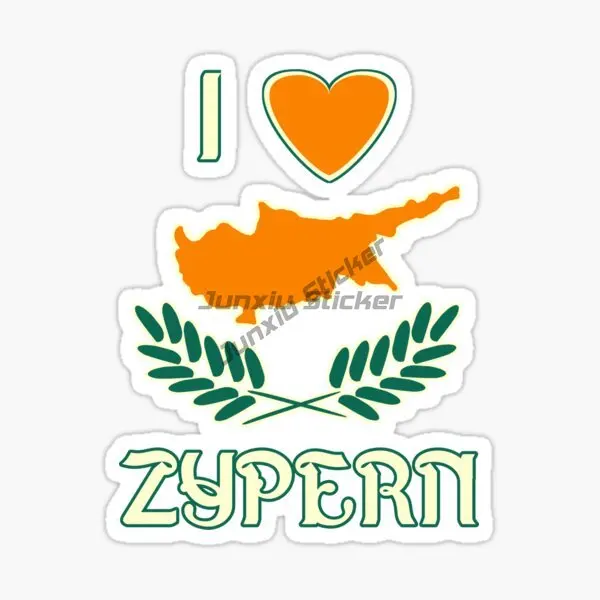 Creative Cyprus Flag Map PVC W - Car Accessories Cyprus บทวิจารณ์และราคา