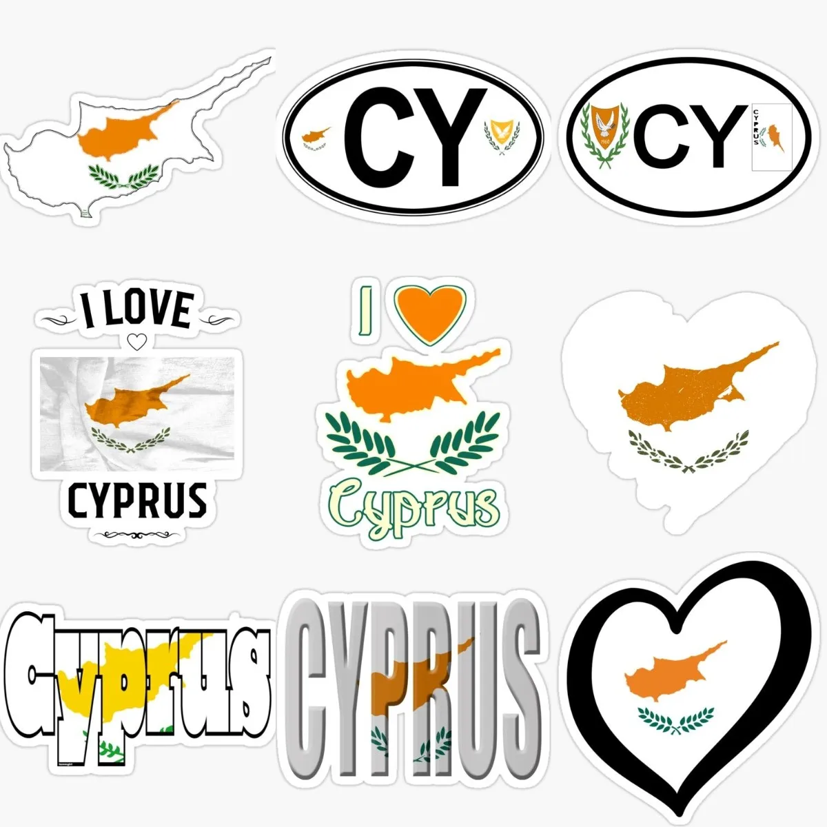 Creative CY Cyprus Flag Map Wa - Car Accessories Cyprus บทวิจารณ์และราคา