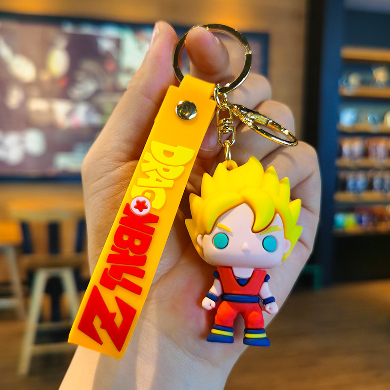 Ball Z Goku PVC Keychain 3D Ca - Car Accessories Cute บทวิจารณ์และราคา