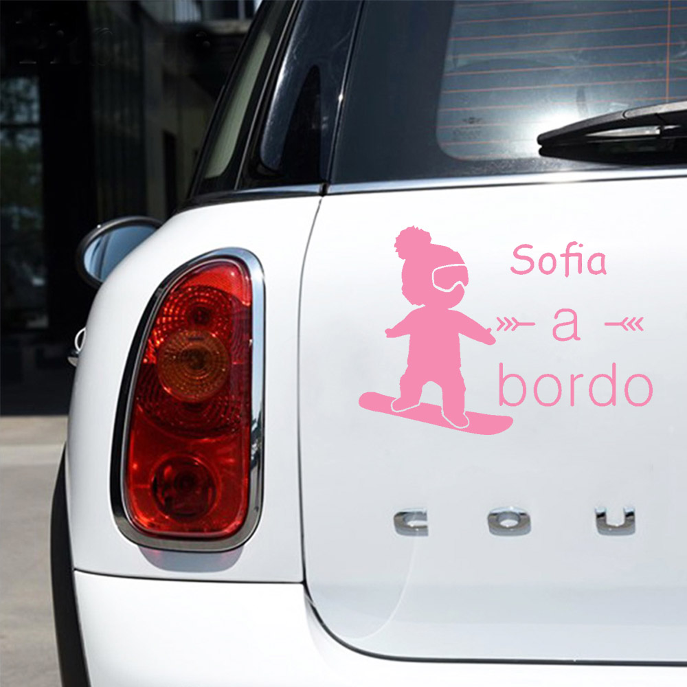 1pc Vinyl baby a bordo colorfu - Car Accessories Toy บทวิจารณ์และราคา