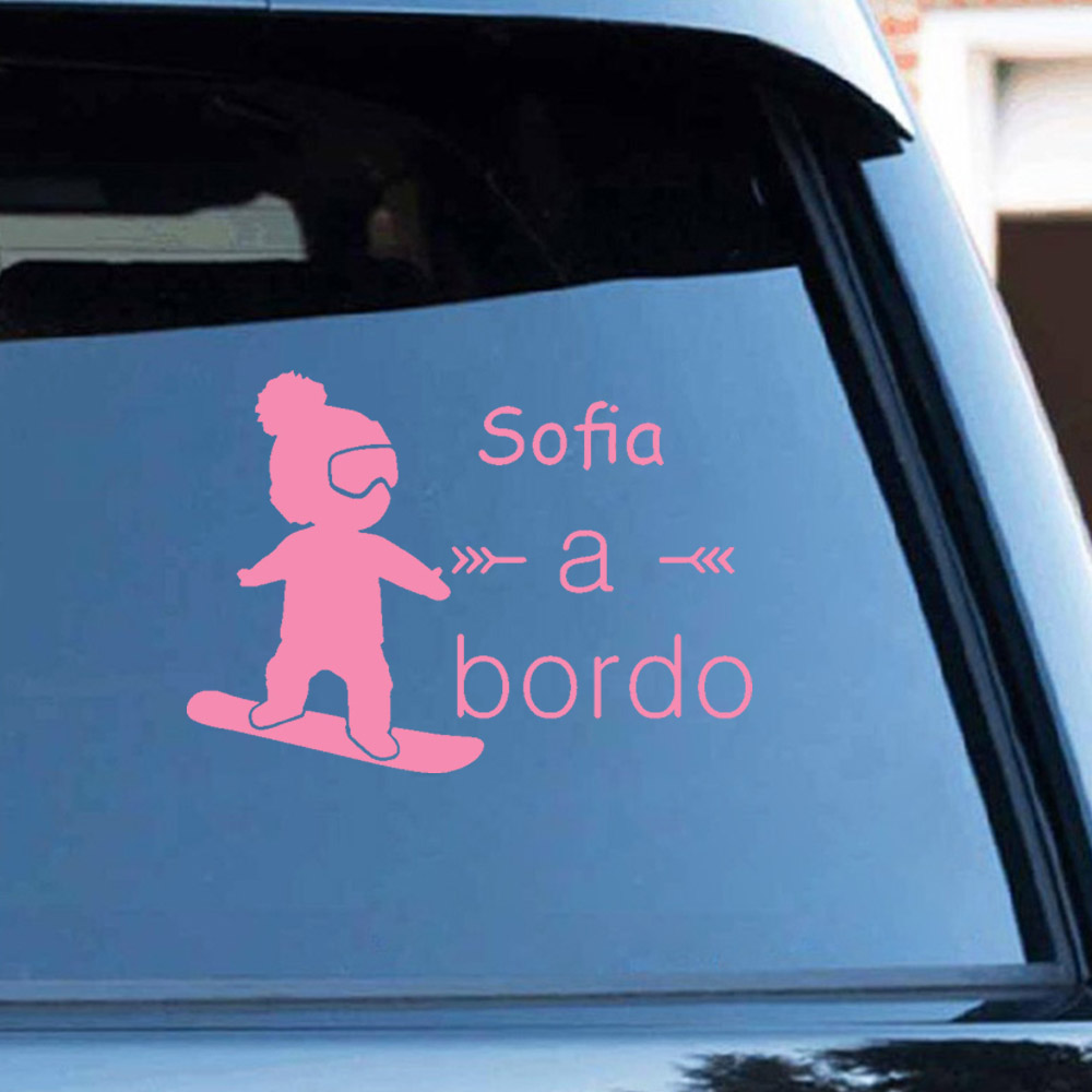 1pc Vinyl baby a bordo colorfu - Car Accessories Toy บทวิจารณ์และราคา