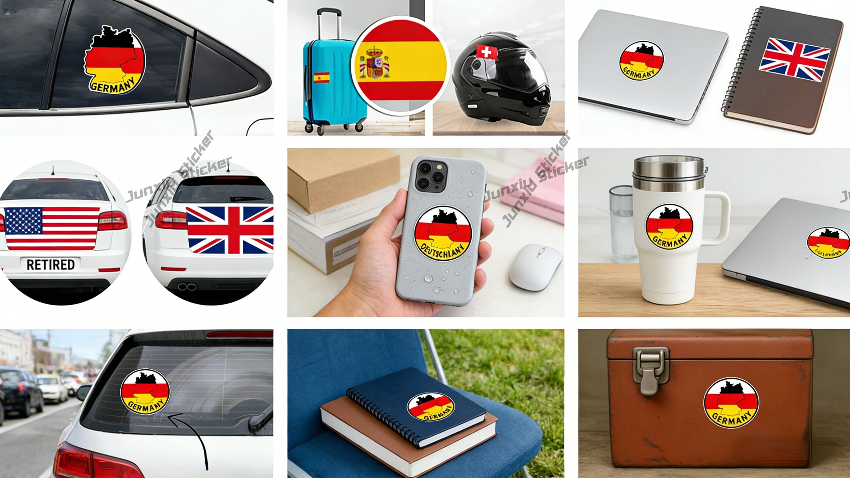 Cyprus Round Flag Flower Stick - Car Accessories Cyprus บทวิจารณ์และราคา