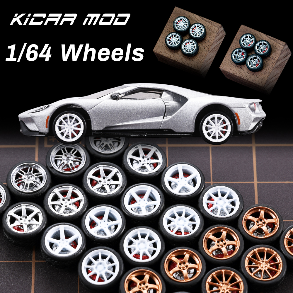 1/64 Model Car Wheels Tires 8  - Car Accessories Toy บทวิจารณ์และราคา