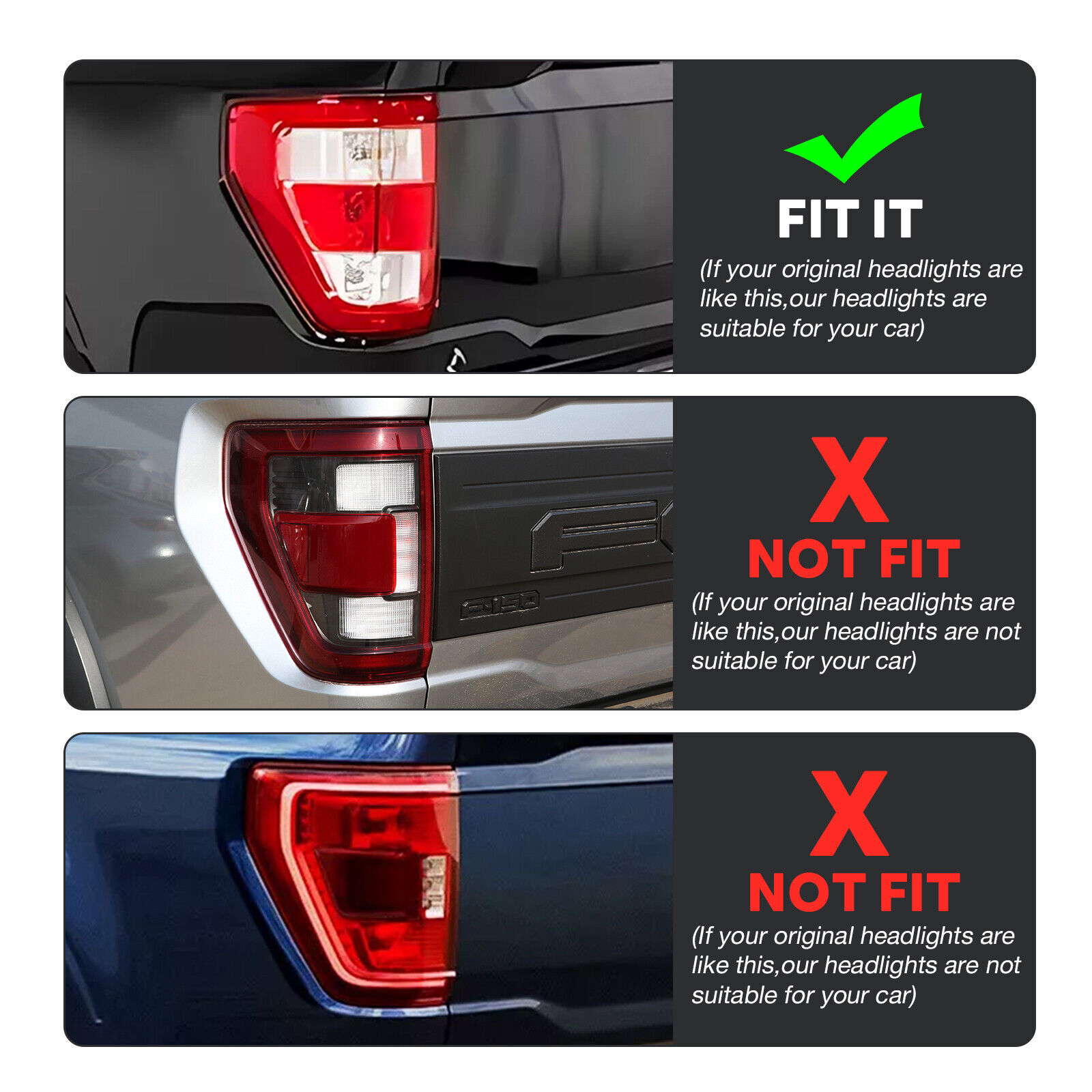 LED Tail Lights Fit For Ford F - Car Accessories Xl6 บทวิจารณ์และราคา