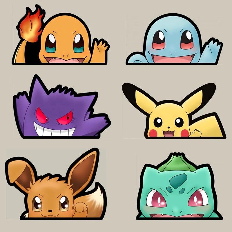 Pokémon car window sticker, Po - Car Accessories Cute บทวิจารณ์และราคา