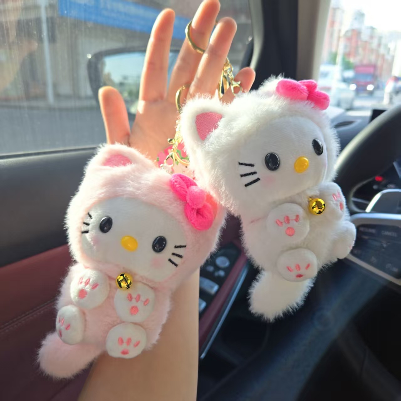 Kawaii HelloKitty Bell Cat Pen - Car Accessories Cute บทวิจารณ์และราคา
