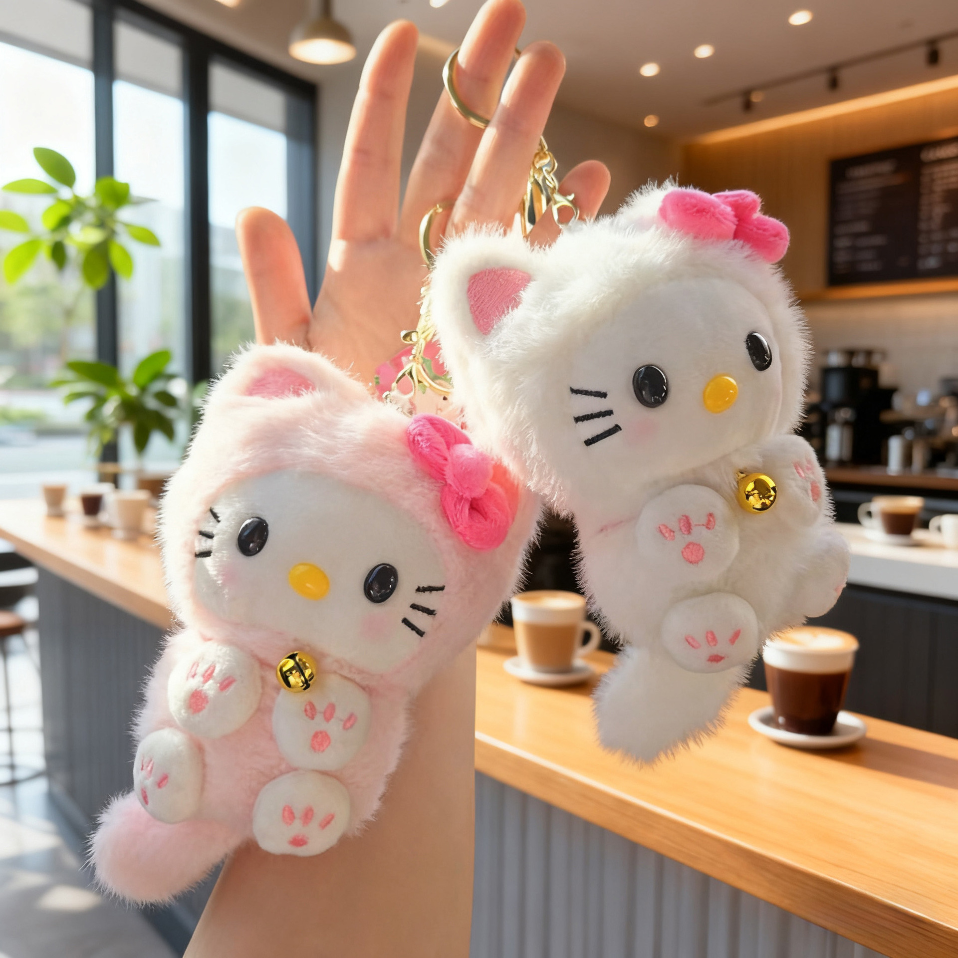 Kawaii HelloKitty Bell Cat Pen - Car Accessories Cute บทวิจารณ์และราคา