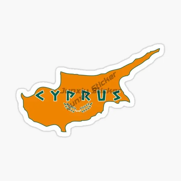 Creative Cyprus Flag Map Water - Car Accessories Cyprus บทวิจารณ์และราคา