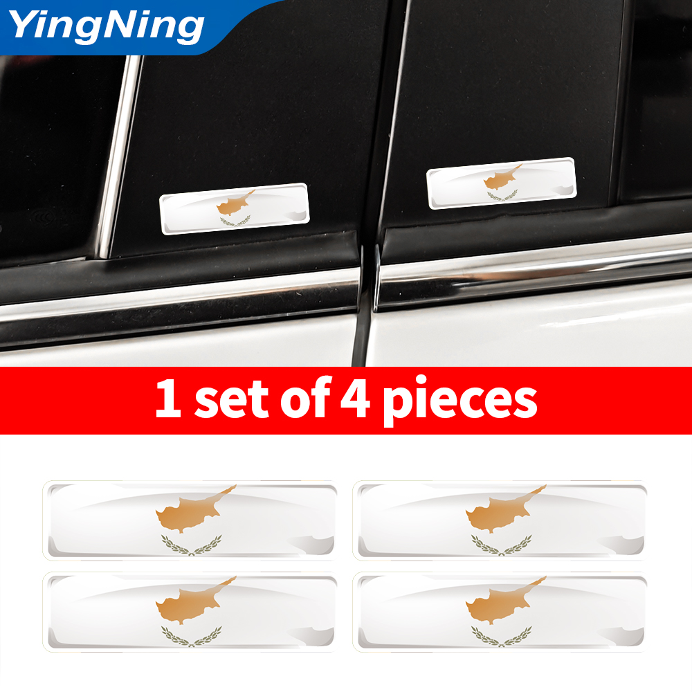 4PCS Cyprus Flag Sticker 3D Do - Car Accessories Cyprus บทวิจารณ์และราคา