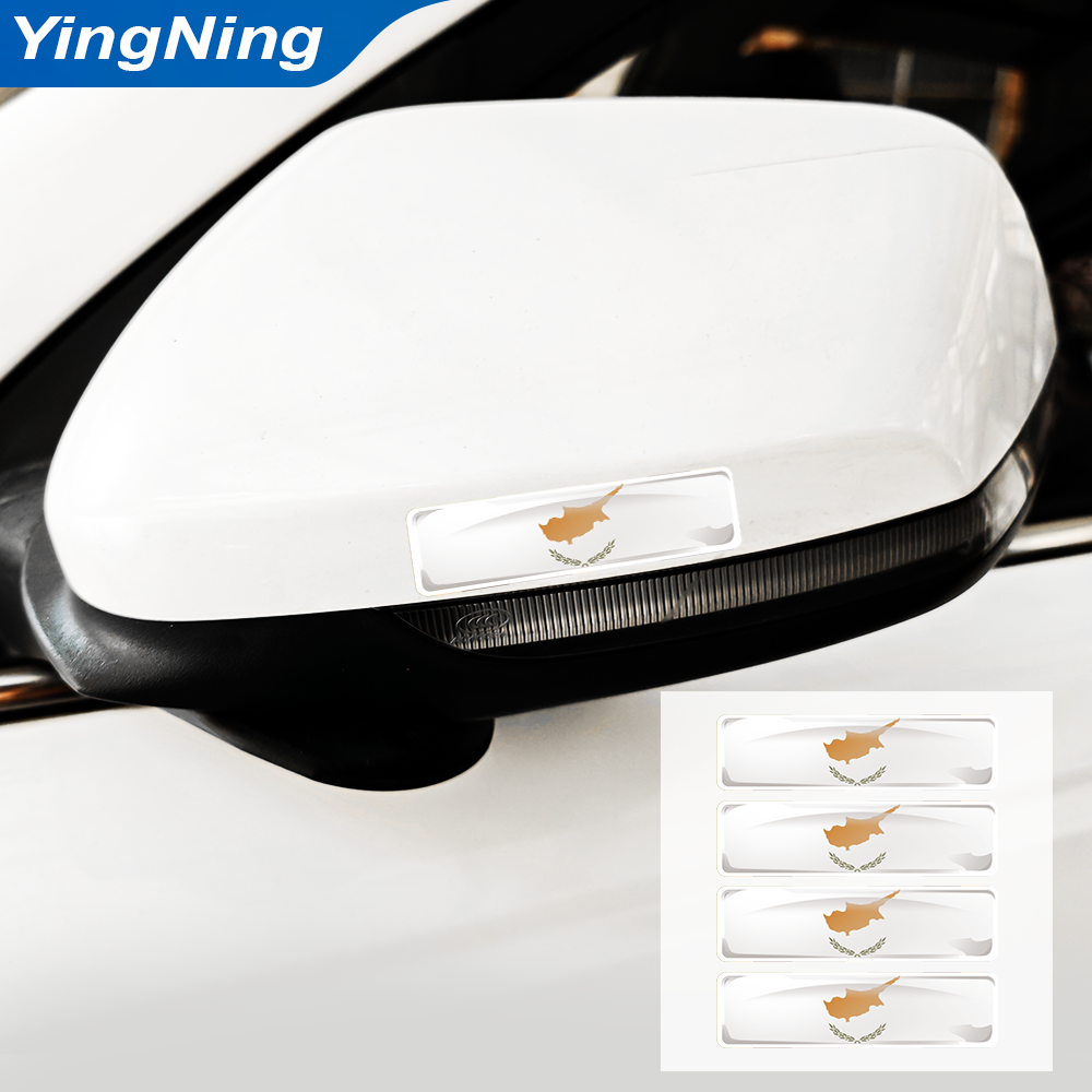 4PCS Cyprus Flag Sticker 3D Do - Car Accessories Cyprus บทวิจารณ์และราคา