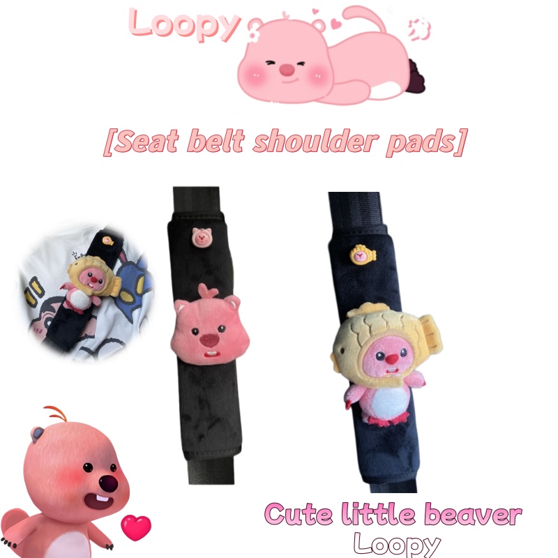 Car Seat Belt Decoration Plush - Car Accessories Girly บทวิจารณ์และราคา