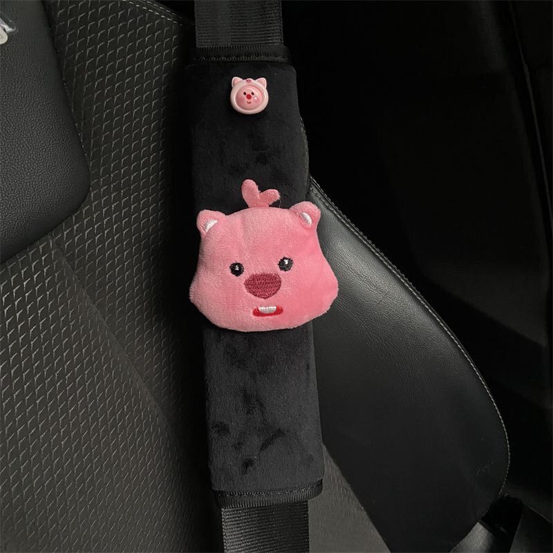 Car Seat Belt Decoration Plush - Car Accessories Girly บทวิจารณ์และราคา
