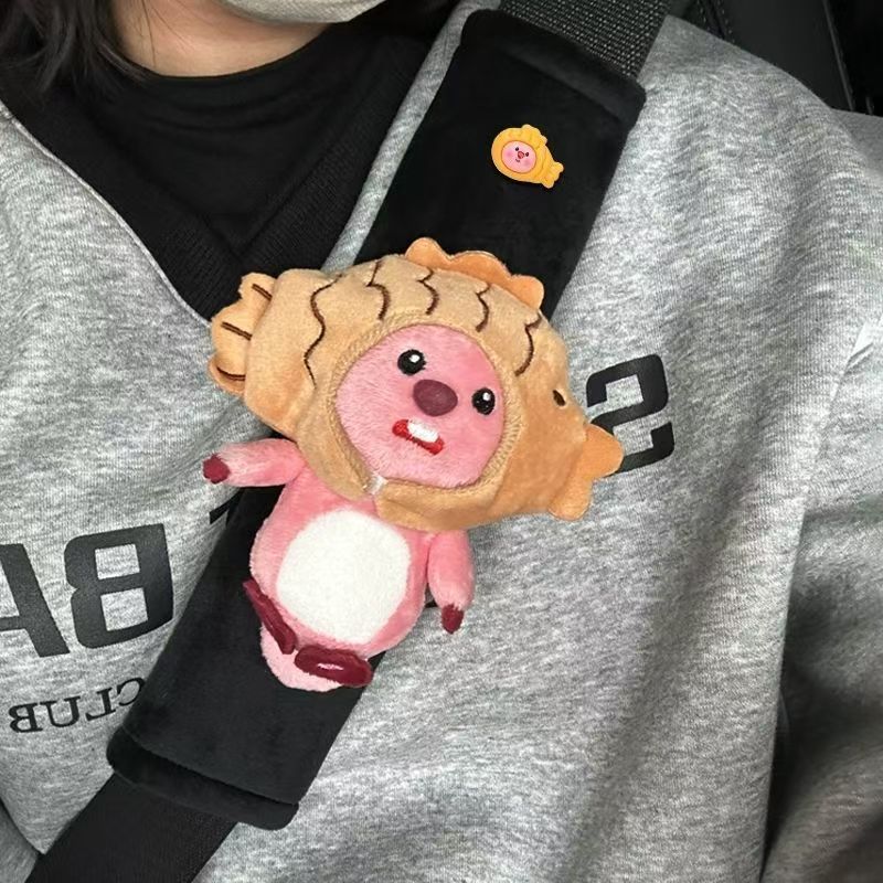 Car Seat Belt Decoration Plush - Car Accessories Girly บทวิจารณ์และราคา